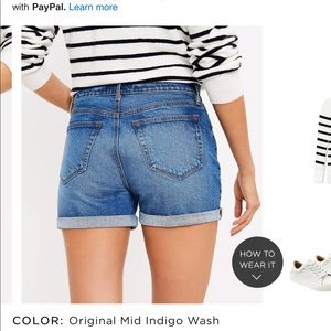 Loft denim shorts
